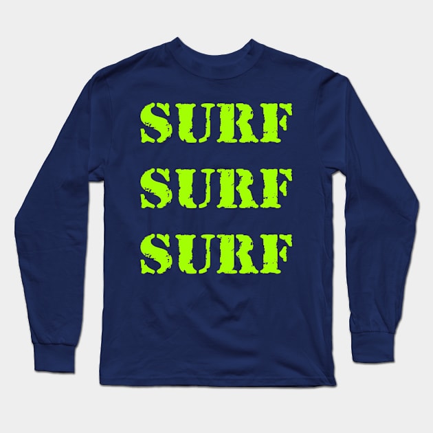 Surf, surf, surf! Long Sleeve T-Shirt by Erena Samohai